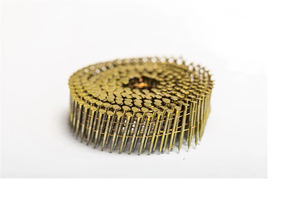 Yellow Coated Coil Siding Nails